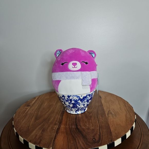 NWT Crisanta The Bear Squishmallow Scarf Purple 7in - Picture 3 of 8